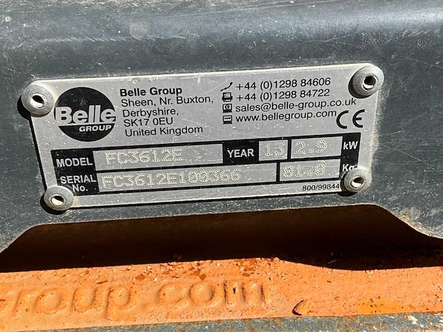 2013 altrad / belle fc3612e trilplaat - afbeelding 2 van  10