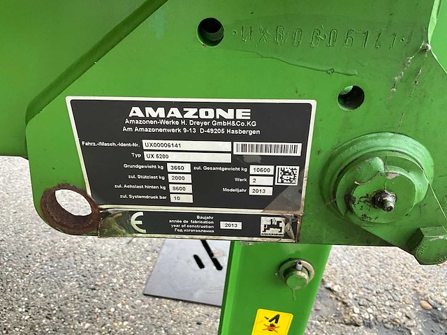 2013 amazone ux 5200 veldspuit 39 mtr. - afbeelding 16 van  22