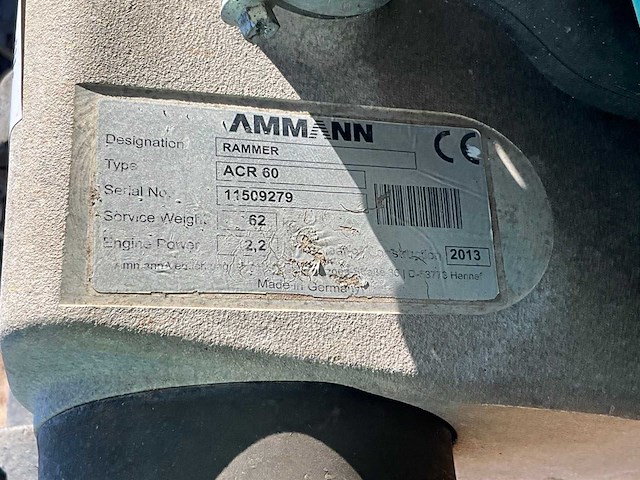 2013 ammann acr60 trilstamper - afbeelding 7 van  7