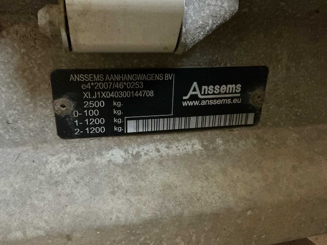 2013 anssems psx 2500-325x178 aanhangwagen - afbeelding 2 van  20