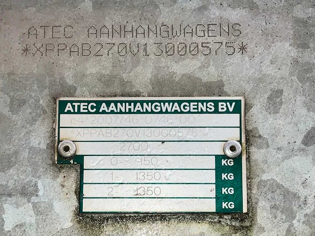 2013 atec a 20 multi transporter aanhangwagen - afbeelding 8 van  16