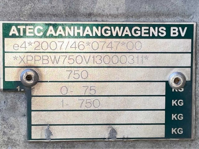 2013 atec eo1300 aanhangwagen - afbeelding 6 van  14