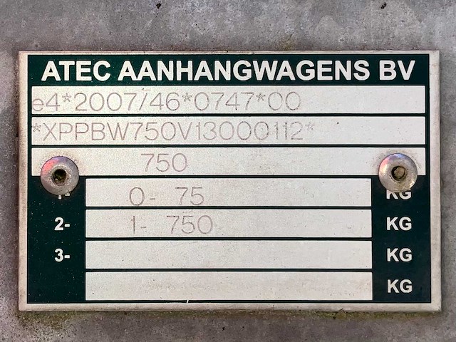 2013 atec eo1300 huifaanhangwagen - afbeelding 5 van  13