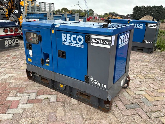 2013 atlas copco qas 14 dieselstroomaggregaat - afbeelding 1 van  11