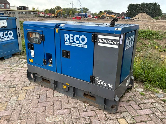 2013 atlas copco qas 14 dieselstroomaggregaat - afbeelding 1 van  11
