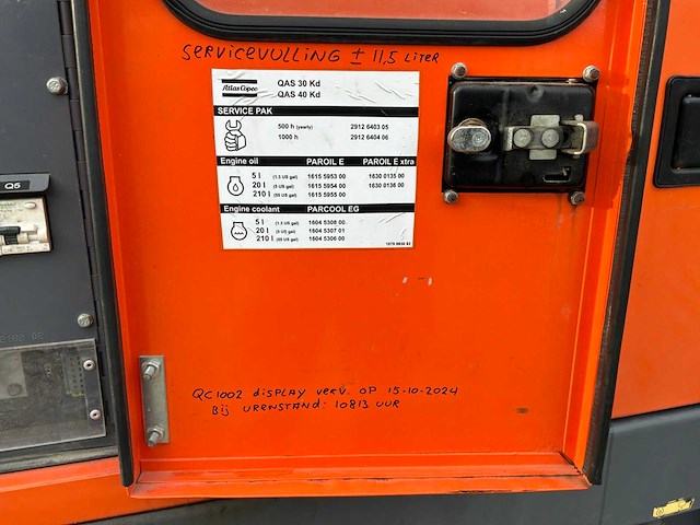 2013 atlas copco qas 40 stroom aggregaat aanhangwagen - afbeelding 11 van  29