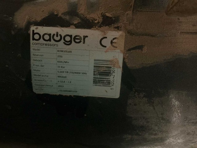 2013 bauger kom300285e luchtcompressor - afbeelding 4 van  5