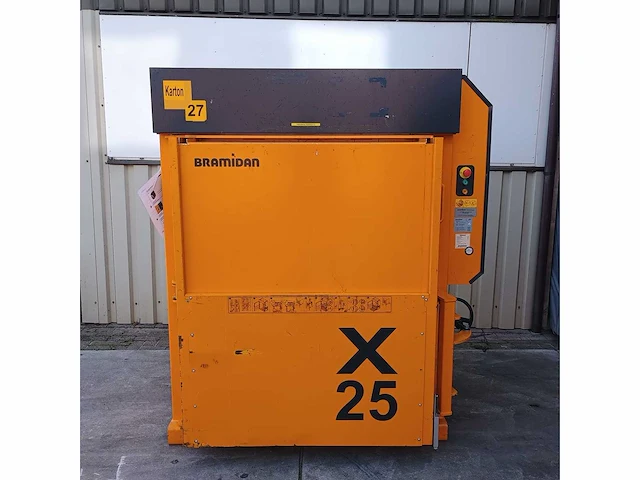 2013 bramidan x25ad afvalpers / kartonpers verticale balenpers - afbeelding 6 van  13