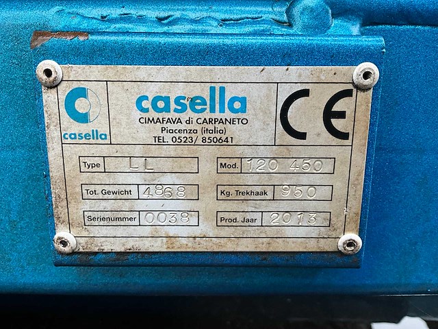 2013 casella ll hydrojet 120/450 beregeningshaspel - afbeelding 6 van  17