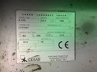 2013 cesab b316l vorkheftruck - afbeelding 11 van  23