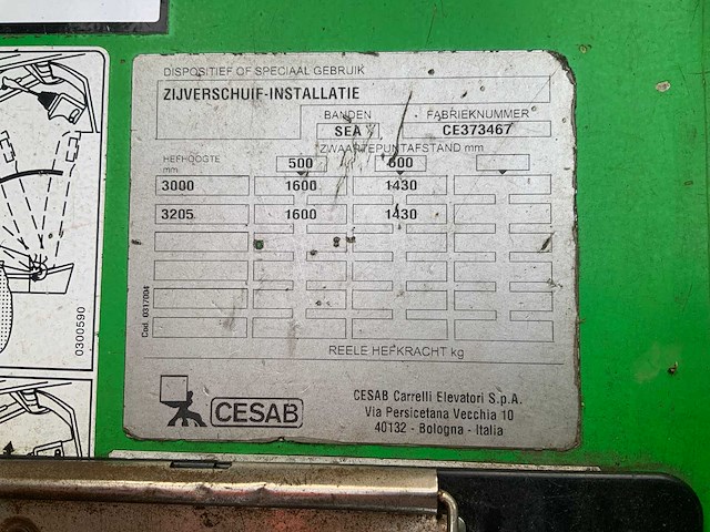2013 cesab b316l vorkheftruck - afbeelding 13 van  23