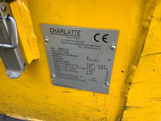 2013 charlatte 18645 industriële trekker - afbeelding 5 van  7