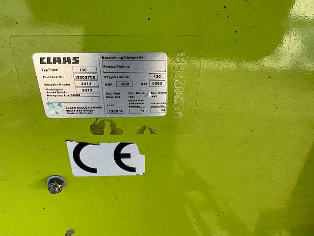 2013 claas pu 300 pro t veldhakselaar - afbeelding 12 van  18
