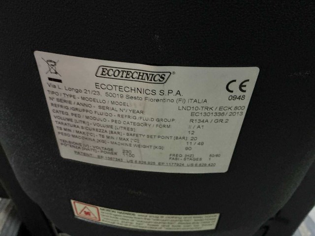 2013 ecotechnics lnd10-trk/eck800 aircovulapparaat - afbeelding 6 van  6
