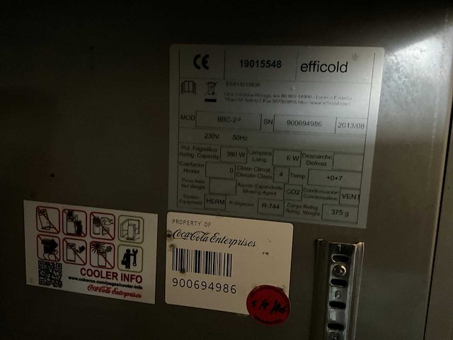 2013 efficold coca cola barkoeling - afbeelding 5 van  5