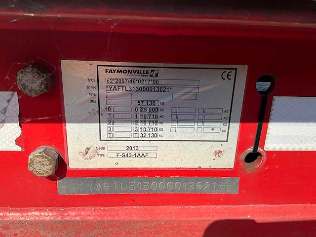 2013 faymonville multimax f-s43-1aaf dieplader - afbeelding 8 van  25
