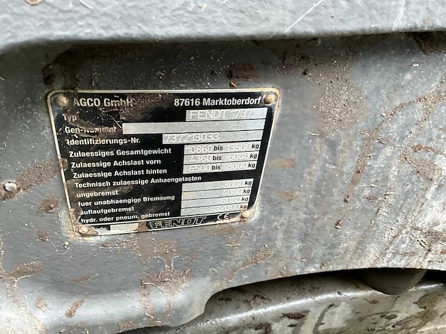 2013 fendt 724 vario vierwielaangedreven landbouwtractor - afbeelding 36 van  40