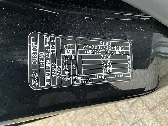 2013 ford transit custom 270 2.2 tdci l1h1 trend dc bedrijfswagen - afbeelding 15 van  25