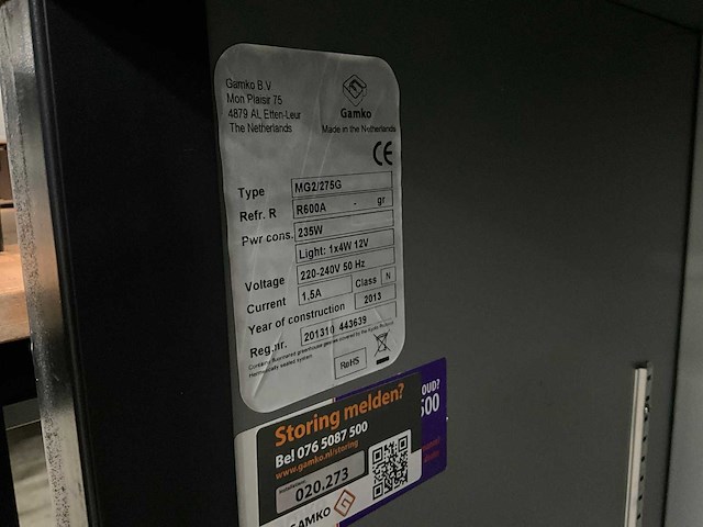 2013 gamko mg2/275g glasdeur barkoeling - afbeelding 6 van  6