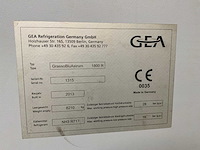 2013 gea grasso 1800r nh3 glycol chiller - afbeelding 8 van  17