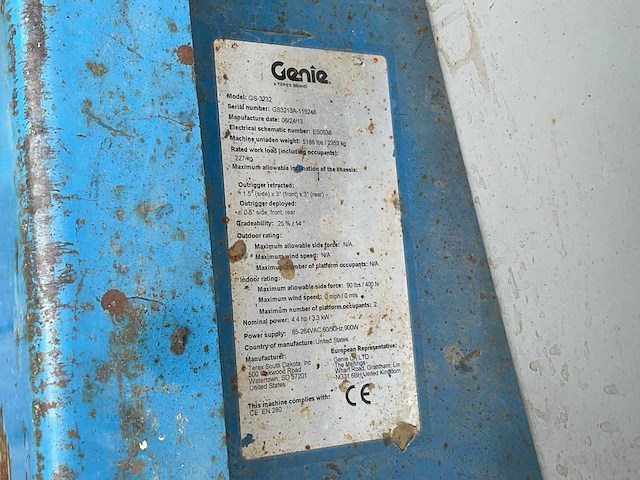 2013 genie gs-3232 hoogwerker - afbeelding 3 van  11