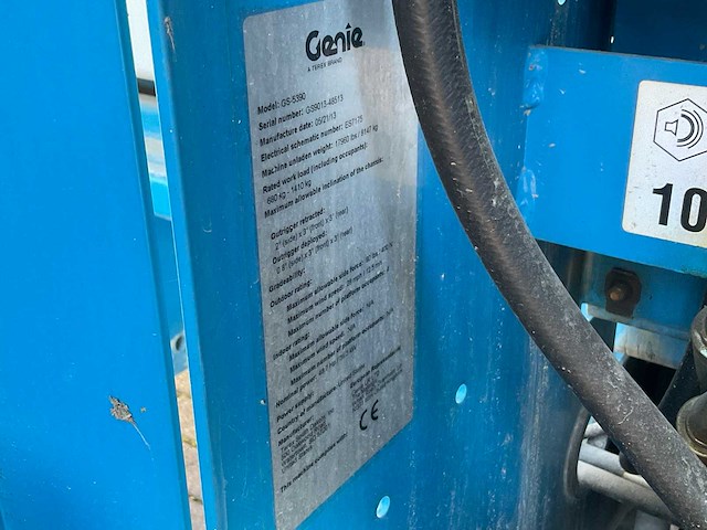 2013 genie gs-5390 hoogwerker, 4x4 - afbeelding 9 van  17