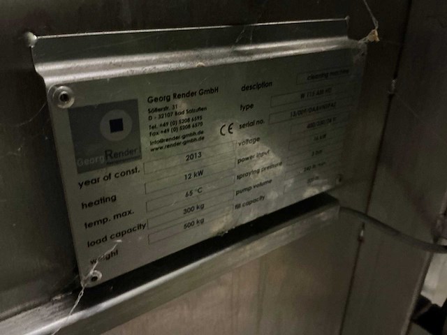 2013 georg render w 115 am hd onderdelenreiniger - afbeelding 7 van  15