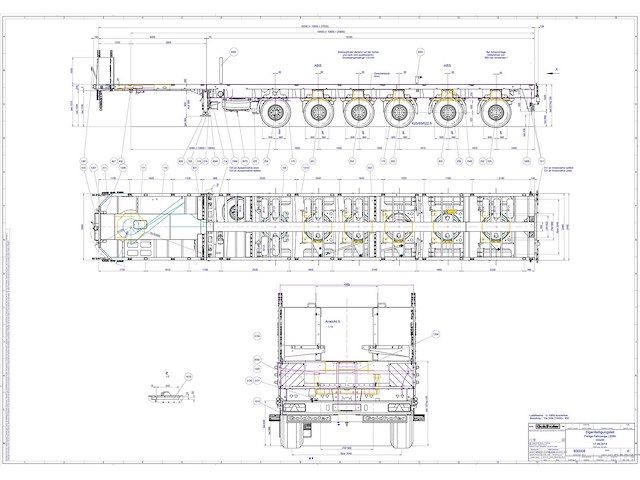2013 goldhofer spz-dl 6-70/80 a 6-assige uitschuifbare zwaartransportoplegger 27,05 m 69.900 kg - afbeelding 9 van  19