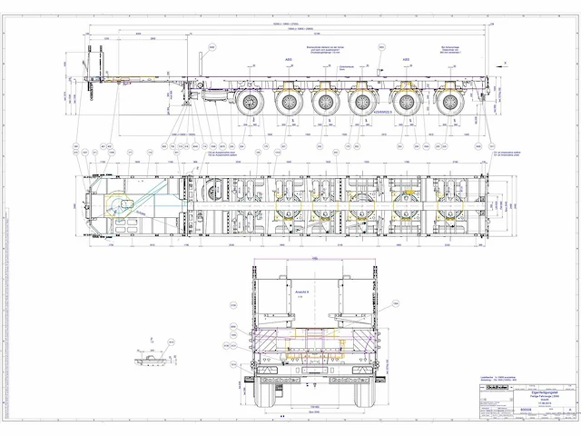 2013 goldhofer spz-dl 6-70/80 a 6-assige uitschuifbare zwaartransportoplegger 27,05 m 69.900 kg - afbeelding 9 van  19