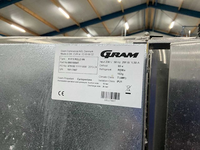 2013 gram k610 rg l2 4n rvs vrieskast - afbeelding 7 van  7