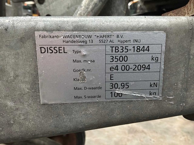 2013 hapert hv2700 23 machine-transporter - afbeelding 6 van  14