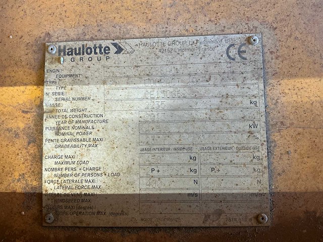 2013 haulotte compact 10 hoogwerker - afbeelding 14 van  21
