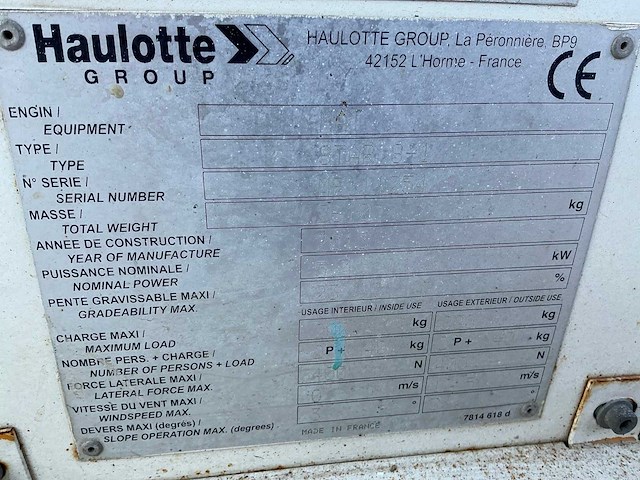 2013 haulotte star 8-1 hoogwerker - afbeelding 8 van  16