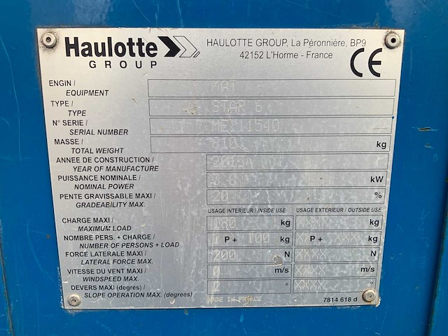 2013 haulotte star6 hoogwerker - afbeelding 9 van  18