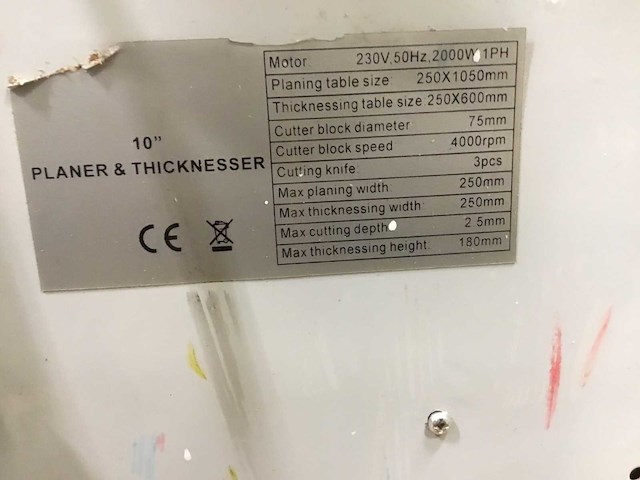 2013 hbm ml392 gecombineerde vlakvandiktebank - afbeelding 7 van  7