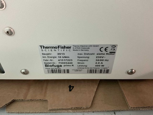 2013 heraeus biofuge primo r centrifuge - afbeelding 6 van  6