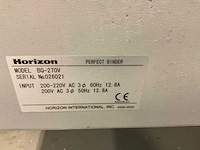 2013 horizon bq-270v lijmbindmachine - afbeelding 3 van  11