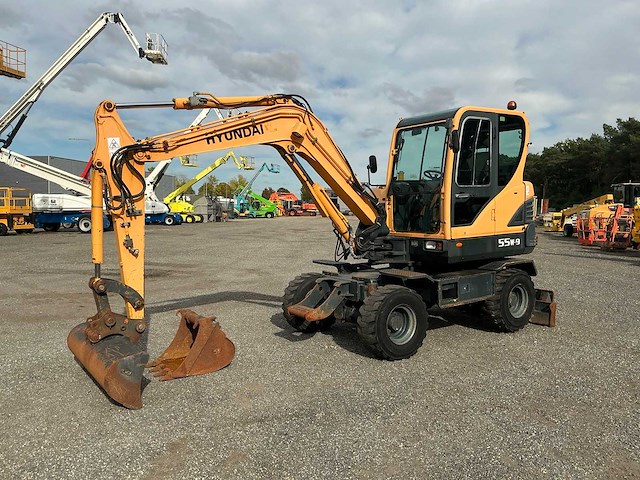 2013 hyundai robex 55 w9 mobiele kraan - afbeelding 1 van  34