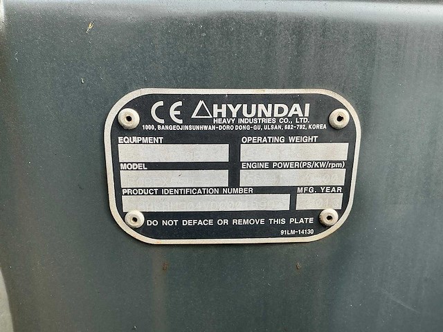 2013 hyundai robex 55 w9 mobiele kraan - afbeelding 38 van  43