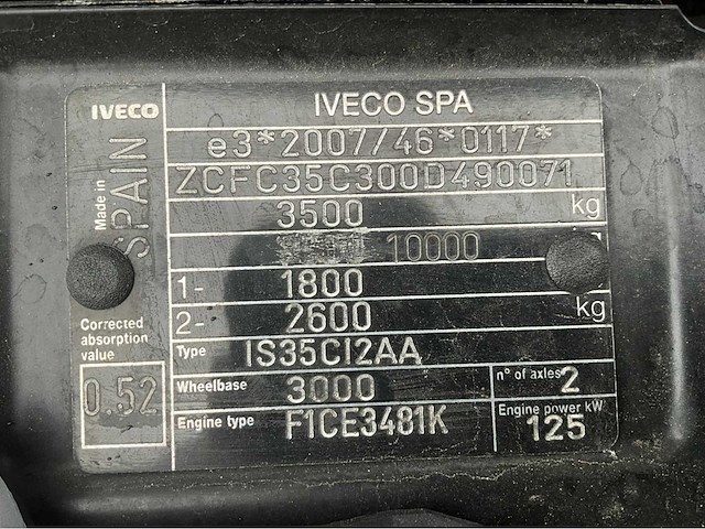 2013 iveco daily 35c17 be trekker met oplegger - afbeelding 21 van  23