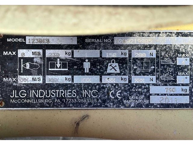 2013 jlg 1230es hoogwerker - afbeelding 11 van  15