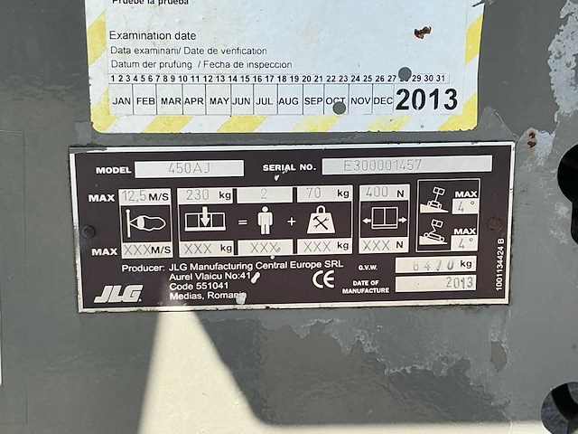 2013 jlg 450aj hoogwerker - afbeelding 17 van  24