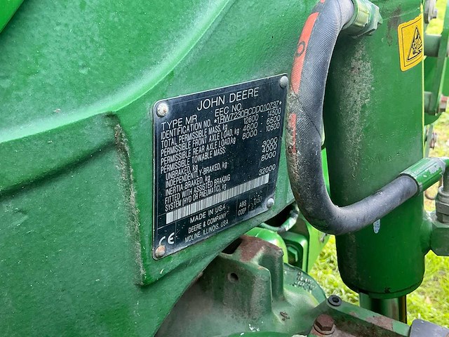 2013 john deere 7230r vierwielaangedreven landbouwtractor - afbeelding 16 van  23