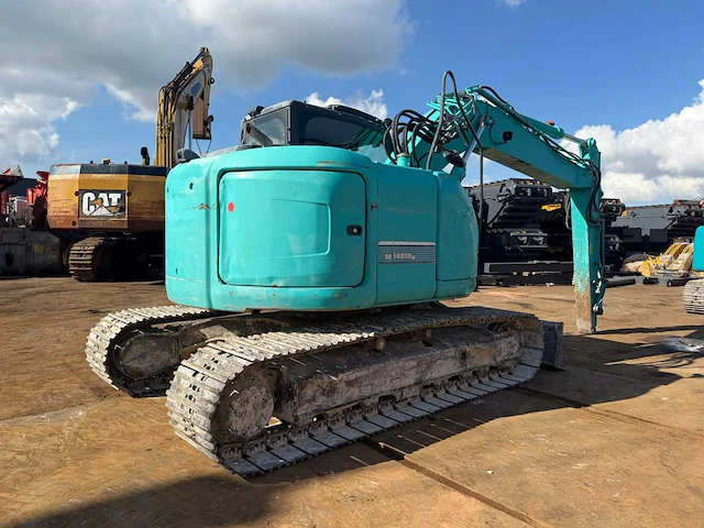 2013 kobelco sk140srlc-3 banden graafmachine - afbeelding 12 van  17