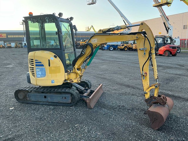 2013 komatsu pc26 minigraafmachine - afbeelding 10 van  14