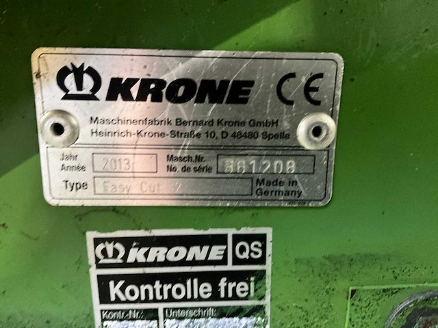 2013 krone easy cut 32 front schijvenmaaier - afbeelding 18 van  18