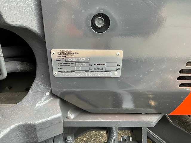 2013 kubota kx161-3 midigraafmachine - afbeelding 22 van  28