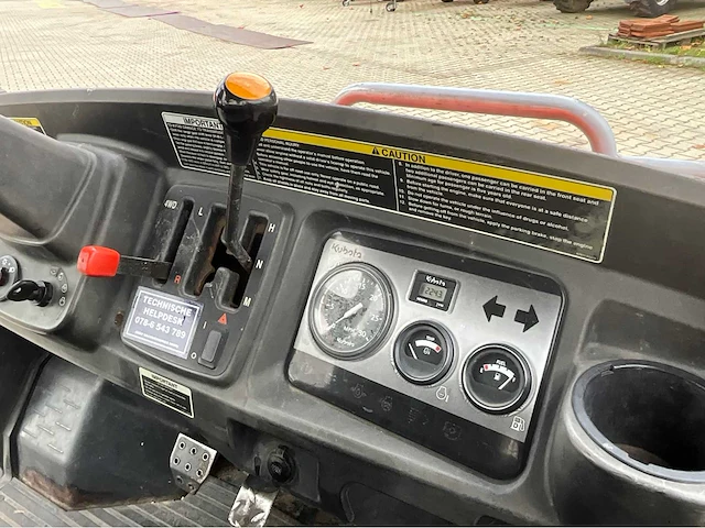 2013 kubota rtv1140 cpx-uk atv / rtv / utv site carrier - afbeelding 14 van  37