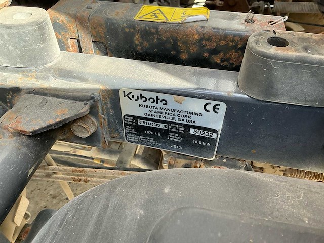 2013 kubota rtv1140cpx-uk 4-persoons terreinwagen – nederlands kenteken – trekhaak - afbeelding 16 van  23