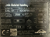 2013 linde e25l-01 vorkheftruck - afbeelding 6 van  14